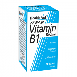 Health Aid Vitamin B1 100mg Συμπλήρωμα Βιταμίνης Β1 90 Δισκία