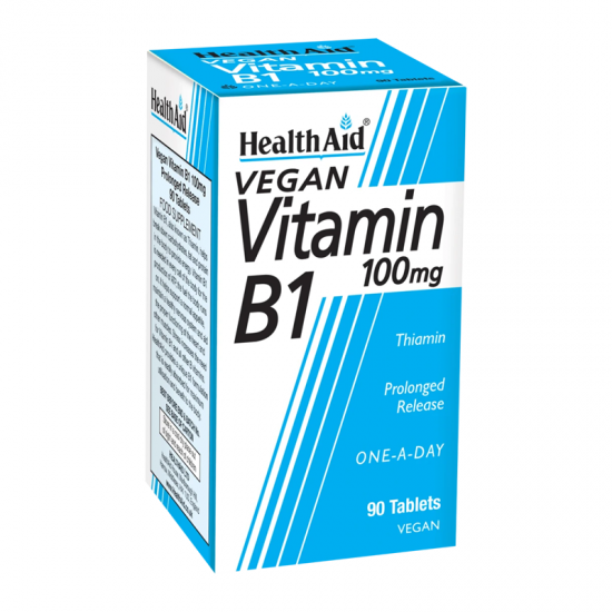 Health Aid Vitamin B1 100mg Συμπλήρωμα Βιταμίνης Β1 90 Δισκία