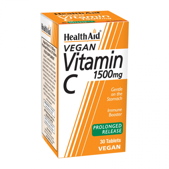 Health Aid Vitamin C 1500mg Prolonged Release Συμπλήρωμα Βιταμίνης C 30 Δισκία