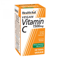 Health Aid Vitamin C 1500mg Prolonged Release Συμπλήρωμα Βιταμίνης C 100 Δισκία