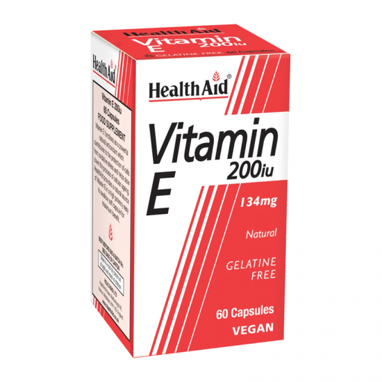 Health Aid Vitamin E 200iu 134mg Συμπλήρωμα Βιταμίνης Ε 60 Κάψουλες