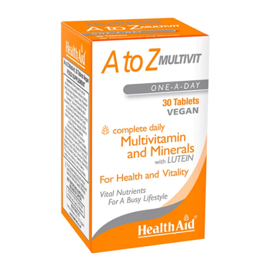Health Aid A to Z Multivit Συμπλήρωμα Πολυβιταμινών με Πλήρη Ισορροπημένη Σύνθεση 30 Δισκία