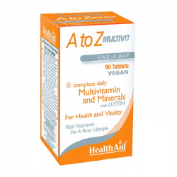 Health Aid A to Z Multivit Συμπλήρωμα Πολυβιταμινών με Πλήρη Ισορροπημένη Σύνθεση 90 Δισκία