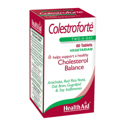 Health Aid Colestroforte Συμπλήρωμα για Ρύθμιση Επιπέδων Χοληστερίνης & Τριγλυκεριδίων 60 Δισκία