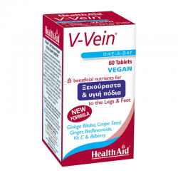 Health Aid V-Vein Συμπλήρωμα για Ξεκούραστα Πόδια Χωρίς Βάρος & Πρήξιμο 60 Δισκία