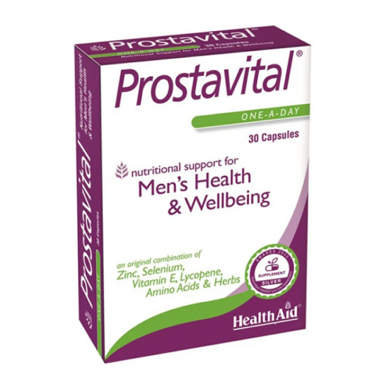 Health Aid Prostavital Συμπλήρωμα για Σωστή Λειτουργεία του Προστάτη 30 Κάψουλες