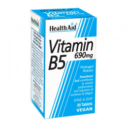 Health Aid Vitamin B5 690mg Συμπλήρωμα Βιταμίνης Β5 30 Δισκία