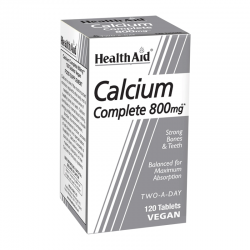 Health Aid Calcium Complete 800mg Συμπλήρωμα Ασβεστίου 120 Δισκία