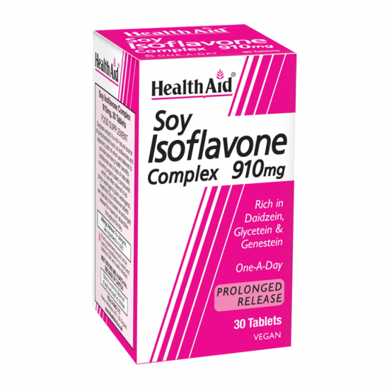 Health Aid Soy Isoflavone Complex 910mg Συμπλήρωμα για Γυναικείες Ορμόνες 30 Δισκία