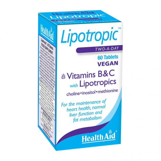 Health Aid Lipotropic Συμπλήρωμα με Λιποδιαλύτες για Σωστό Μεταβολισμό & Μείωση Βάρους 60 Ταμπλέτες