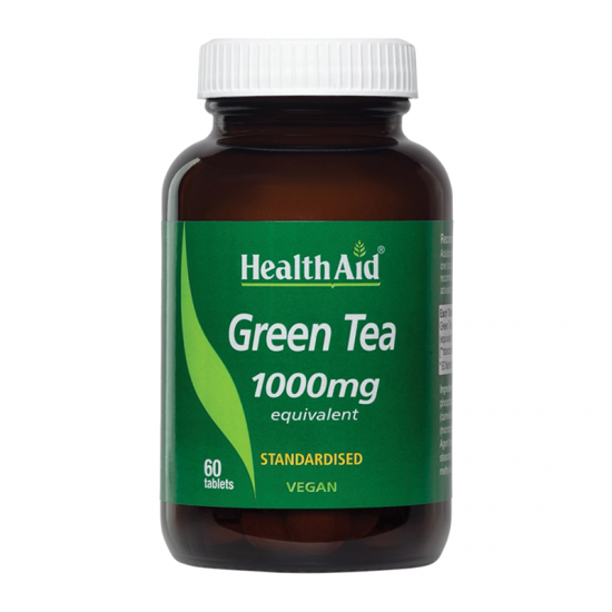 Health Aid Green Tea 1000mg Συμπλήρωμα για Δίαιτα & Αδυνάτισμα 60 Δισκία