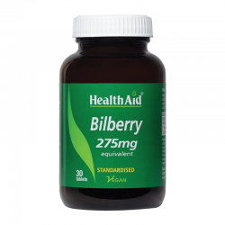 Health Aid Bilberry 275mg Συμπλήρωμα για Ενίσχυση Όρασης & Υγείας Ματιών 30 Δισκία