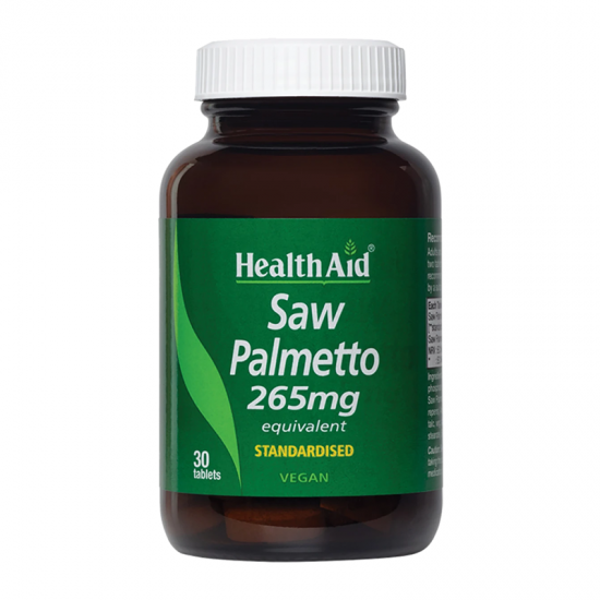 Health Aid Saw Palmetto 265mg Συμπλήρωμα για Σωστή Λειτουργεία του Προστάτη 30 Κάψουλες