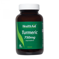 Health Aid Turmeric 750mg Συμπλήρωμα Κουρκουμά για Ισχυρή Αντιοξειδωτική Δράση 60 Δισκία