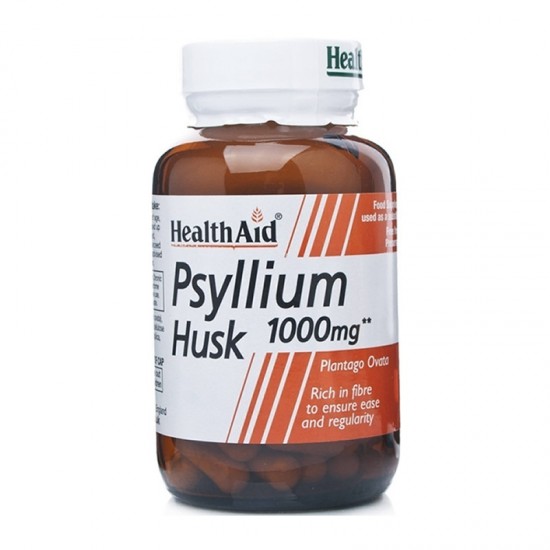 Health Aid Psyllium Husk 1000mg Συμπλήρωμα με Φυτικές Ίνες 60 Κάψουλες
