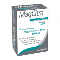 Health Aid MagCitra Συμπλήρωμα Κιτρικού Μαγνησίου 60 Δισκία