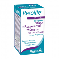 Health Aid Resolife Resveratrol 250mg Συμπλήρωμα με Ρεσβερατρόλη 250mg 60 Κάψουλες
