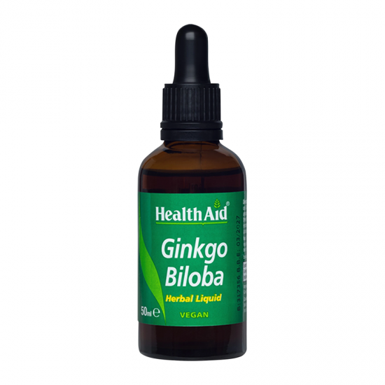 Health Aid Ginkgo Biloba Herbal Liquid Συμπλήρωμα για Ενίσχυση Μνήμης 50ml