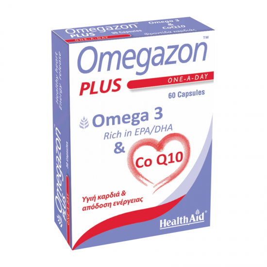 Health Aid Omegazon Plus Συμπλήρωμα για Τόνωση Καρδιάς & Κυκλοφορικού 60 Ταμπλέτες