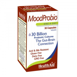 Health Aid MoodProbio Συμπλήρωμα για Βελτίωση Διάθεσης & Ανακούφιση από Πεπτικές & Εντερικές Διαταραχές 30 Κάψουλες