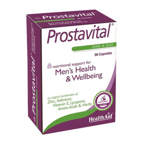 Health Aid Prostavital Συμπλήρωμα για Σωστή Λειτουργεία του Προστάτη 90 Κάψουλες