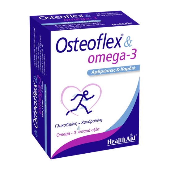 Health Aid Osteoflex & Omega-3 Συμπλήρωμα για Αρθρώσεις & Καρδιά 30 Κάψουλες & 30 Ταμπλέτες