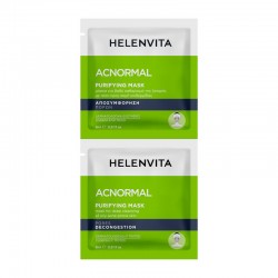 Helenvita ACNormal Purifying Mask Μάσκα για Βαθύ Καθαρισμό για Λιπαρό με Τάση Ακμής 2x8ml
