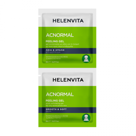 Helenvita ACNormal Peeling Gel Τζελ Απολέπισης με Οξέα για Λιπαρό Δέρμα με Τάση Ακμής 2x8ml