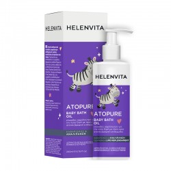 Helenvita Atopure Baby Bath Oil  Απαλό Ελαιώδες Αφρόλουτρο για Πρόσωπο και Σώμα για Ατοπικό Δέρμα 200ml