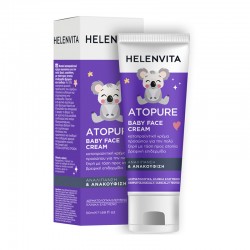 Helenvita Atopure Baby Face Cream Φυσική Καταπραϋντική Κρέμα Προσώπου για το Ευαίσθητο & Ατοπικό Βρεφικό & Παιδικό Δέρμα 50ml