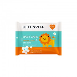 Helenvita Baby Care Baby Wipes Fresh & Clean Μαλακά Μωρομάντηλα Καθαρισμού 20 Τεμάχια