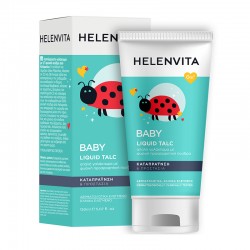 Helenvita Baby Liquid Talc Λεπτόρρευστο Προστατευτικό Γαλάκτωμα που Αφήνει Αίσθηση Πούδρας Χωρίς Ταλκ 150ml 