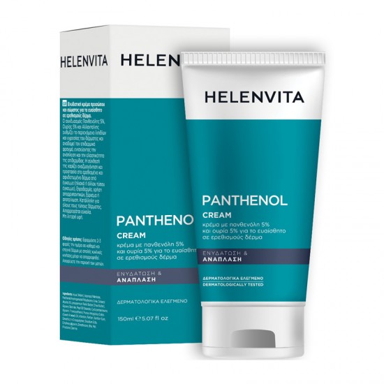 Helenvita Panthenol Cream Ενυδατική Κρέμα Προσώπου & Σώματος για Ευαίσθητο σε Ερεθισμούς Δέρμα 150ml