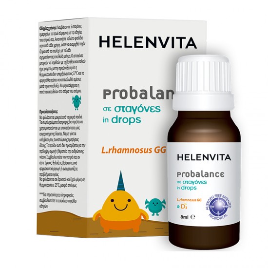 Helenvita Probalance Drops Συμπλήρωμα Προβιοτικού & Βιταμίνης D 8ml