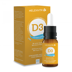 Helenvita Vitamin D3 400IU Drops Συμπλήρωμα Βιταμίνης D3 με γεύση Λεμόνι 20ml