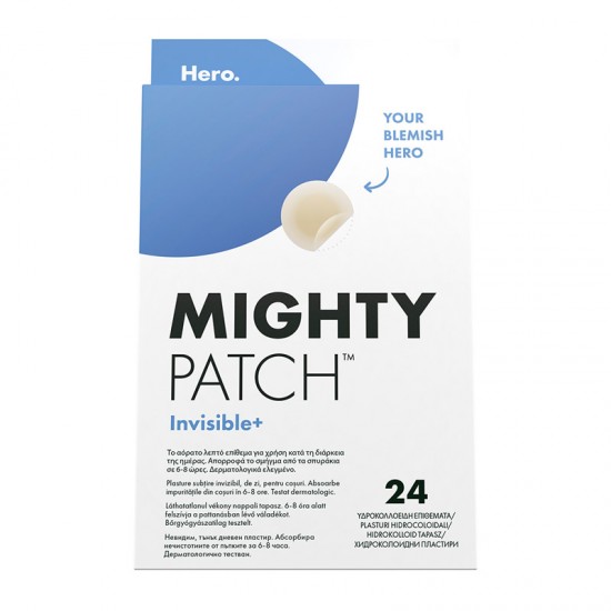 Hero Mighty Patch Invisble+ Επιθέματα για Σπυράκια Αόρατα για Μέρα 24τμχ