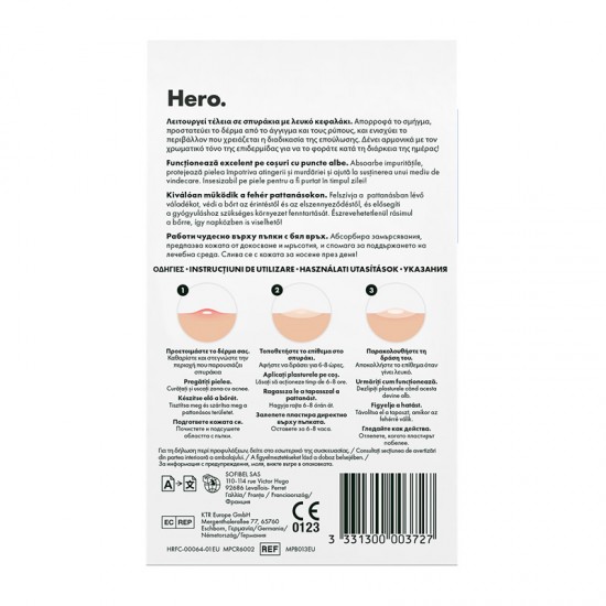 Hero Mighty Patch Invisble+ Επιθέματα για Σπυράκια Αόρατα για Μέρα 24τμχ