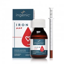 Ingenic Iron MAX Συμπλήρωμα Σιδήρου σε Πόσιμες Σταγόνες για Όλη την Οικογένεια 50ml