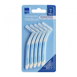 Intermed Ergonomic InterBrush Μεσοδόντια Βουρτσάκια Size 3 Μπλε 0,6mm 5τμχ