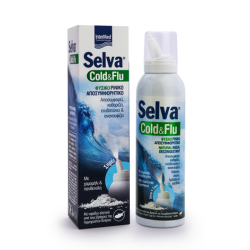 Intermed Selva Cold&Flu Φυσικό Υπέρτονο Ρινικό Διάλυμα Αποσυμφόρησης από 2 ετών 150ml