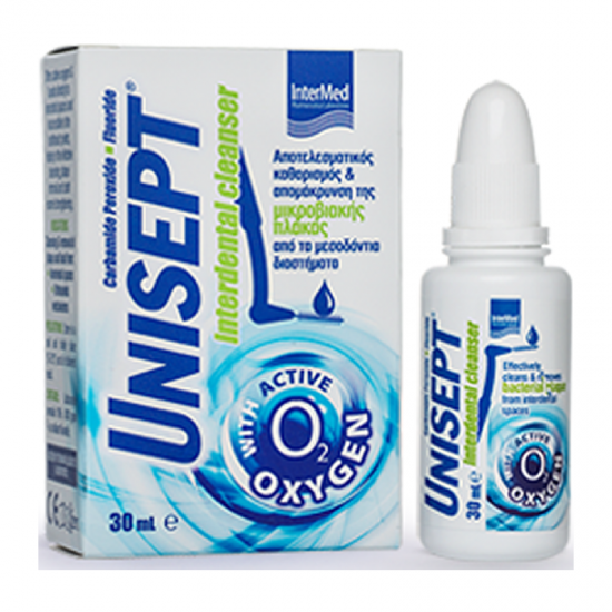 Intermed Unisept Interdental Cleanser Λεπτόρρευστη Γέλη Καθαρισμού για Μεσοδόντια 30ml
