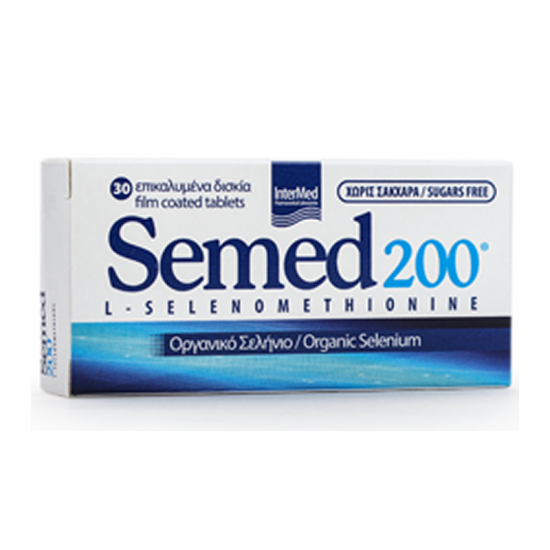 Intermed Semed 200mg Συμπλήρωμα με Οργανικό Σελήνιο 30 Δισκία