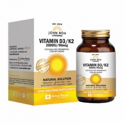 John Noa Vitamin D3 2000IU & K2 90mcg Λιποσωμιακό Συμπλήρωμα Βιταμινών D3 & K2 30 Κάψουλες