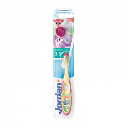 Jordan Step by Step Toothbrush Soft Μαλακή Οδοντόβουρτσα Παιδική 3-5 ετών Λαγουδάκι 1 τεμάχιο