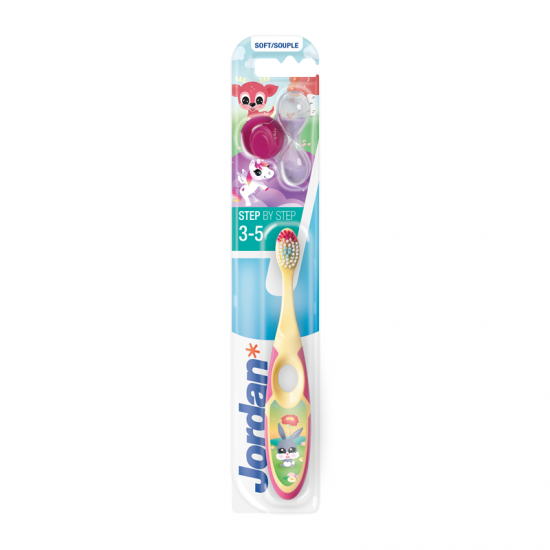 Jordan Step by Step Toothbrush Soft Μαλακή Οδοντόβουρτσα Παιδική 3-5 ετών Λαγουδάκι 1 τεμάχιο