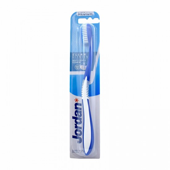 Jordan Clean Between Toothbrush Medium Blue Μέτρια Οδοντόβουρτσα Μπλέ 1 Τεμάχιο
