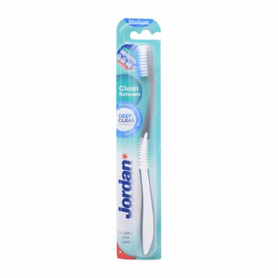 Jordan Clean Between Toothbrush Medium Grey Μέτρια Οδοντόβουρτσα Γκρι 1 Τεμάχιο