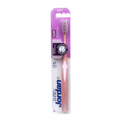 Jordan Gum Protector Toothbrush Soft Pink Μαλακή Εύκαμπτη Οδοντόβουρτσα Ροζ 1 Τεμάχιο