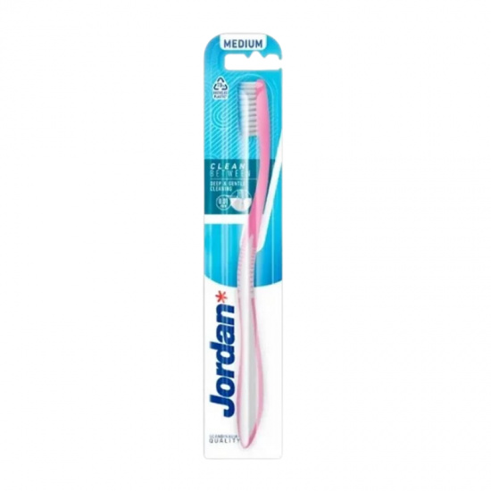 Jordan Clean Between Toothbrush Medium Pink Μέτρια Οδοντόβουρτσα Ροζ 1 Τεμάχιο