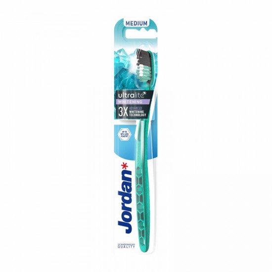 Jordan Ultralite Withening Toothbrush Medium Green Μέτρια Οδοντόβουρτσα Πράσινη 1 Τεμάχιο